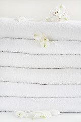 Image showing White towels