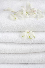 Image showing White towels