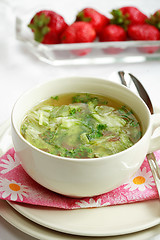 Image showing Delicious vegetable soup