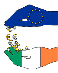 Image showing European financial aid for Ireland