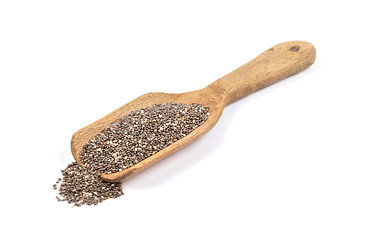 Image showing Chia seeds on spoon