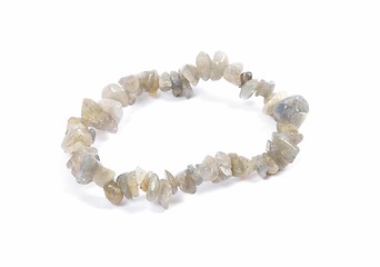 Image showing Splintered labradorite chain on white background