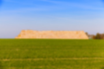 Image showing stack of straw in the field