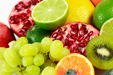 Image showing Fresh fruits with lot of vitamins