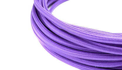 Image showing Purple rope isolated