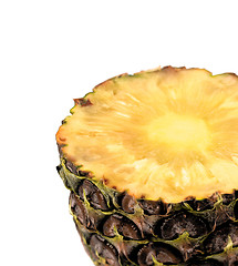 Image showing Pineapple slice isolated