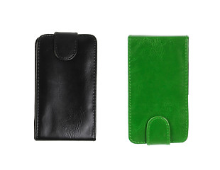 Image showing green and black wallet isolated