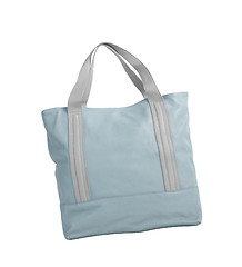 Image showing blue bag on a white background