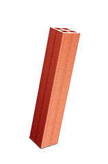 Image showing generic wooden block building, wood macro shot