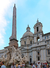 Image showing Fountain of the Four Rivers Rome