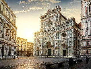 Image showing Facade of basilica