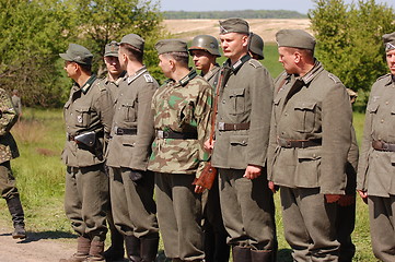 Image showing German soldiers . WW2 reenacting