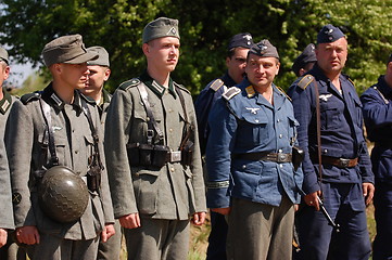 Image showing German soldiers . WW2 reenacting