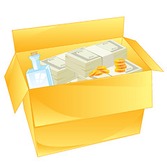 Image showing Box with money