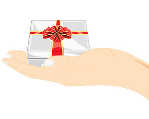 Image showing Gift in hand