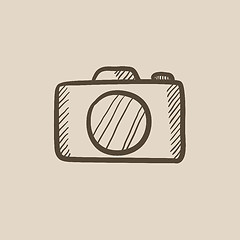 Image showing Camera sketch icon.