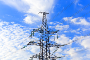 Image showing High-voltage power poles