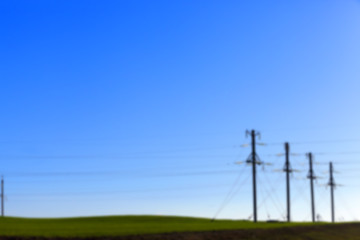 Image showing High-voltage power poles