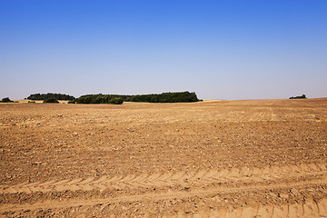 Image showing plowed agricultural field