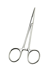 Image showing close up of scissors on white background