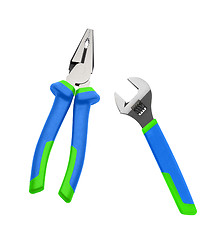 Image showing pliers with rubber isolated on white