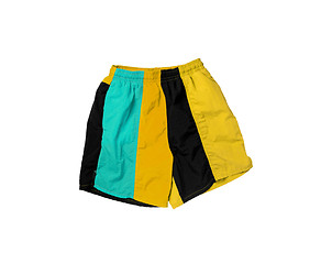 Image showing colored shorts isolated on white background