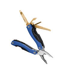 Image showing Multi tools knife isolated