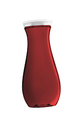 Image showing Red cosmetics bottle isolated