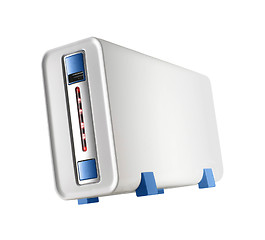 Image showing computer case, photo on the white background