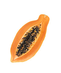 Image showing papaya in white background