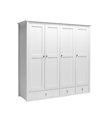 Image showing Retro style white cabinet