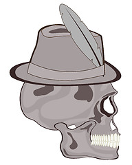 Image showing Skull in hat