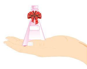 Image showing Vial spirit in hand