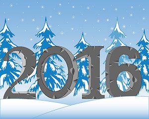 Image showing New year 2016