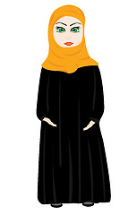 Image showing Girl in cloth hijab