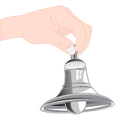 Image showing Bell in hand