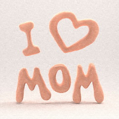 Image showing  Happy mother's day flying painted letters. 3D illustration
