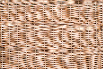 Image showing Wicker furniture light brown textured  background