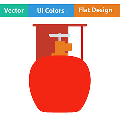 Image showing Icon of camping gas container