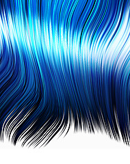 Image showing blue hair