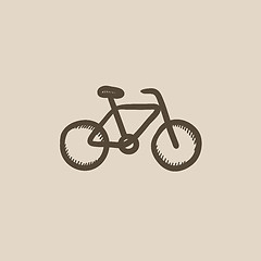 Image showing Bicycle sketch icon.