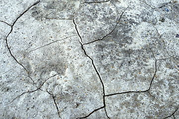 Image showing Natural texture in the form of dry cracked soil from heat