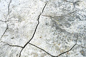 Image showing Natural texture in the form of dry cracked soil from heat