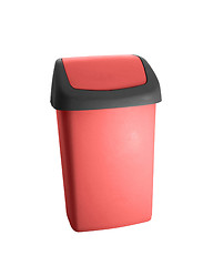 Image showing Red office trash