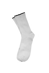 Image showing white pair of sock