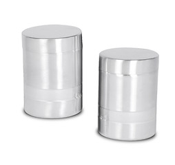 Image showing Isolated of Aluminum metal can on white background