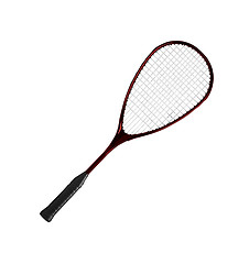 Image showing Badminton racket on a white background