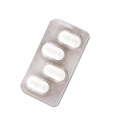 Image showing pack of white medicine pills