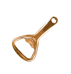 Image showing golden bottle opener