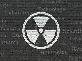 Image showing Science concept: Radiation on wall background